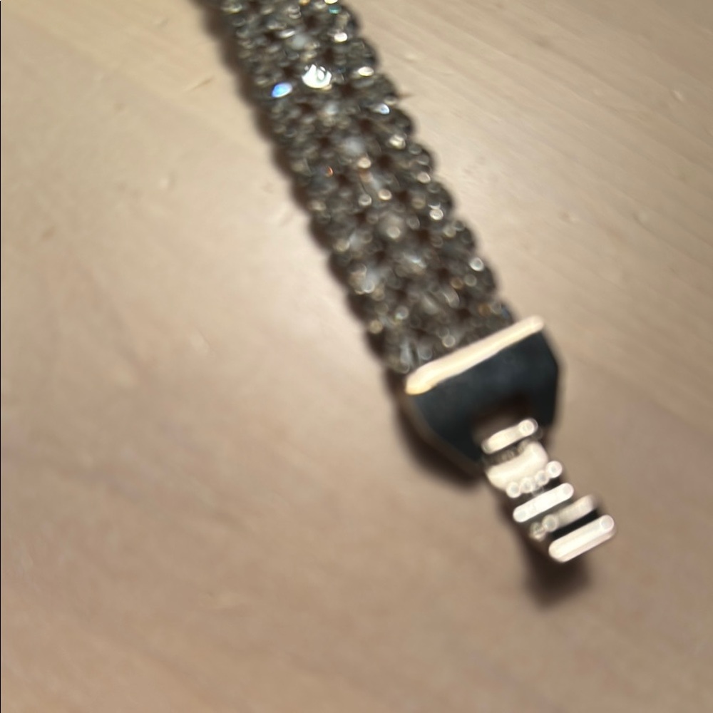 Givenchy Silver Crystal Bracelet - image 7